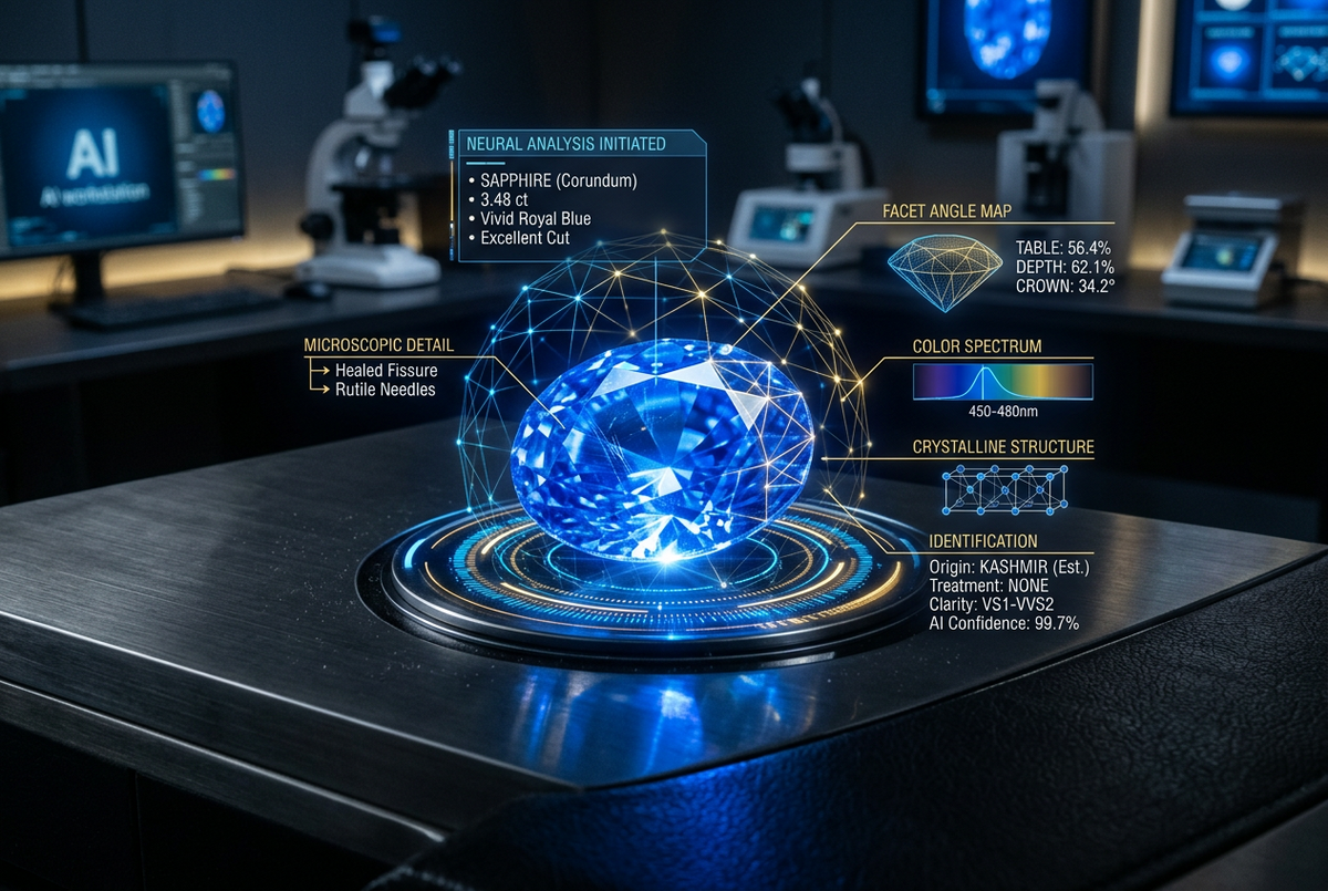 How Artificial Intelligence identifies a gemstone in visuals?