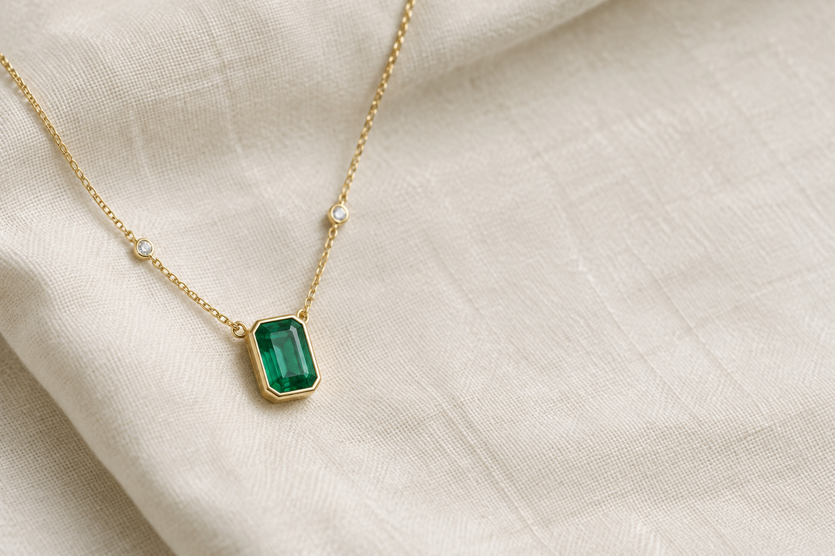 How Fashionable Is Gemstone Jewelry? Trendy Emerald Rings, Earrings & Necklaces