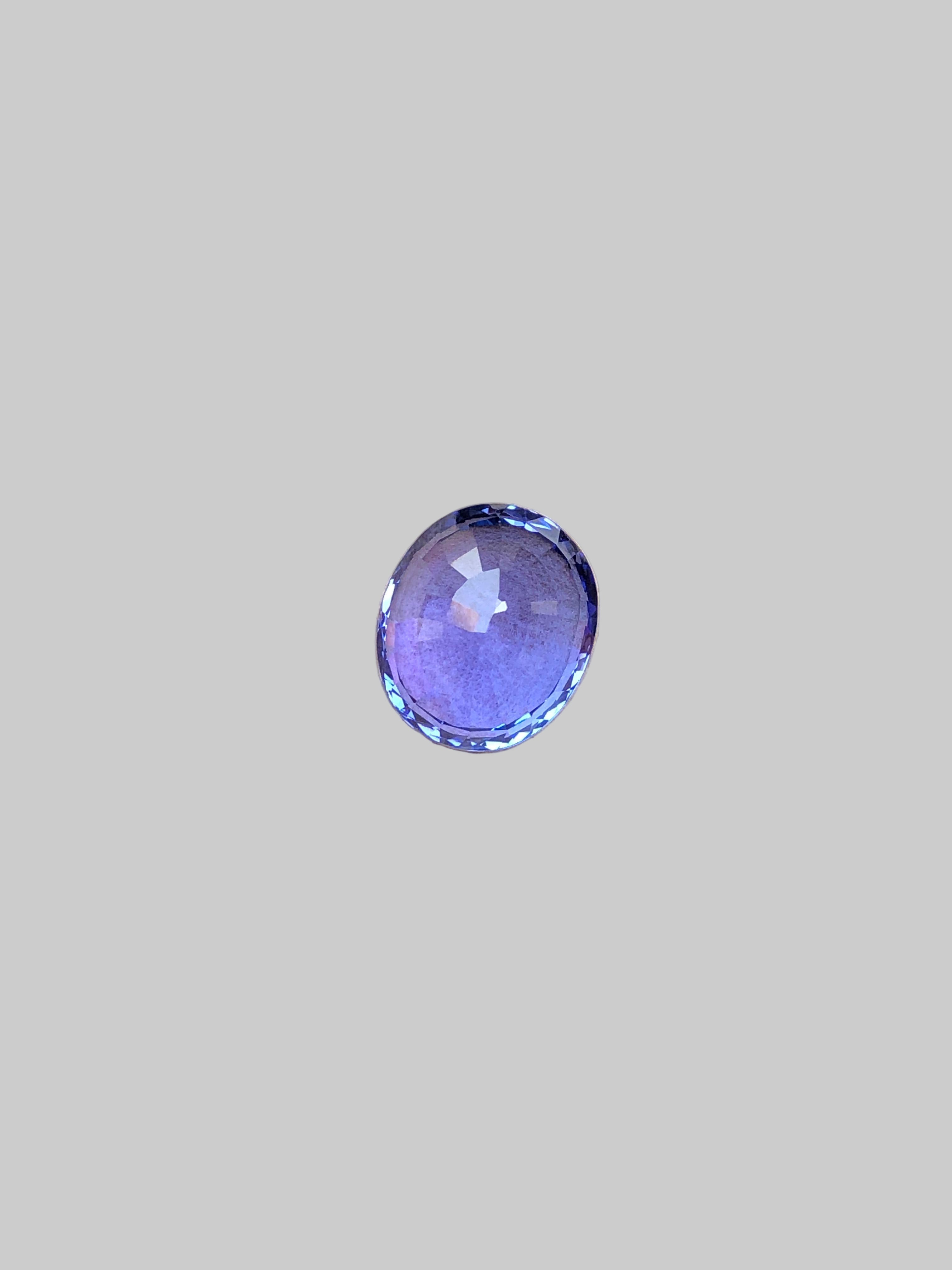 Check out The Clarity Back Side Of This Tanzanite Cut Stone