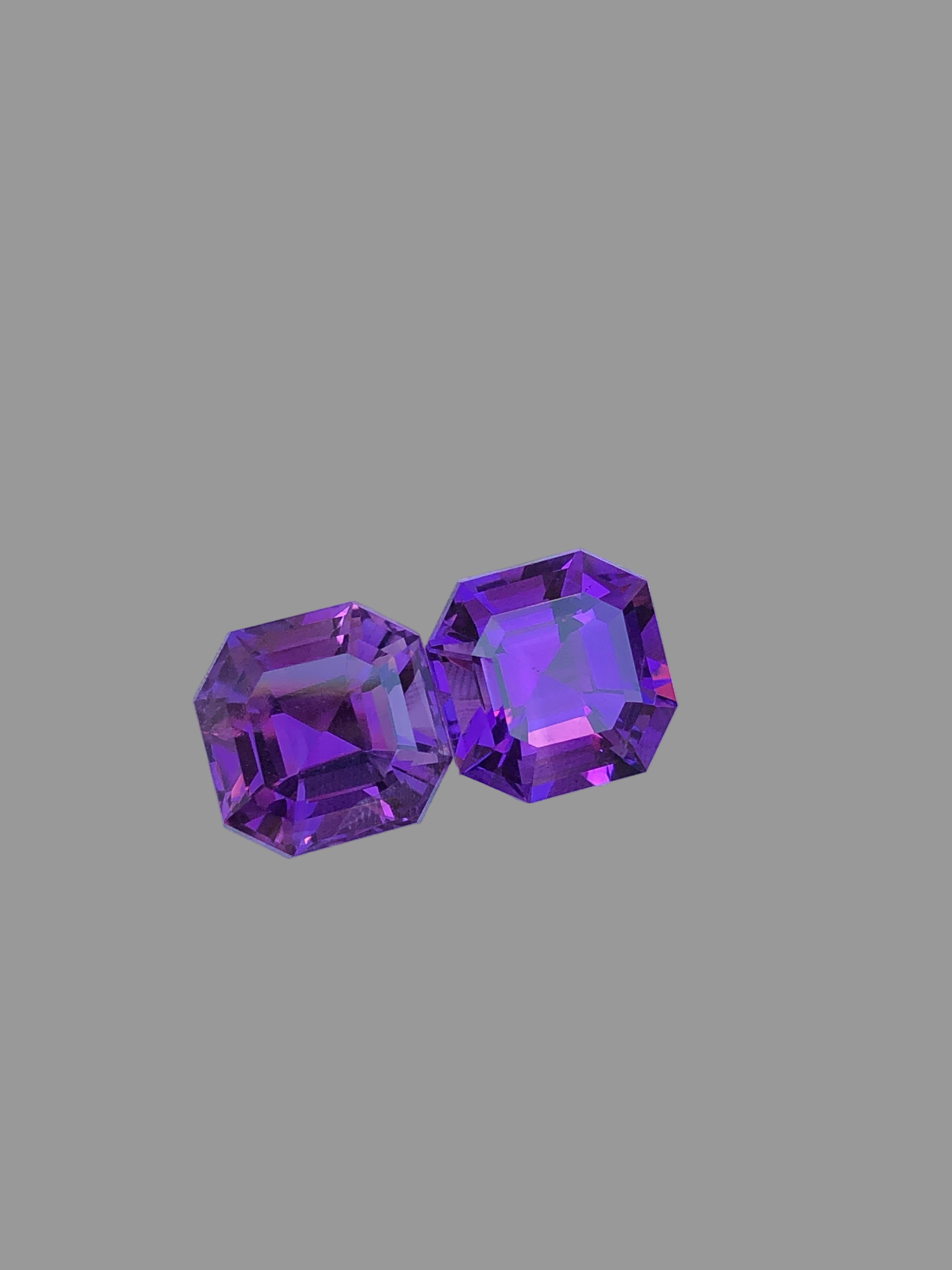 You Also May Like This Cut Stone Amethyst Pair
