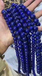 Check Out The Top AA  Quality Royal Blue Color Lapis Lazuli Beeds Sring