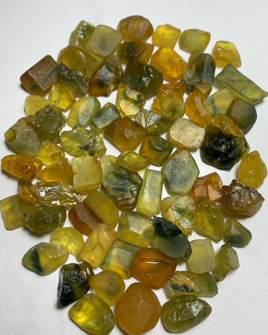 60 Grams Natural Multi-Color Sapphire for Faceting