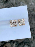 3.33 Carats 100% Natural Morganite Pair