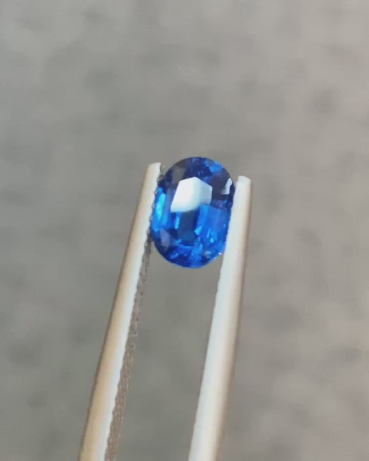 1.028 Carats Certified Natural Vivid Blue Cobalt Spinel