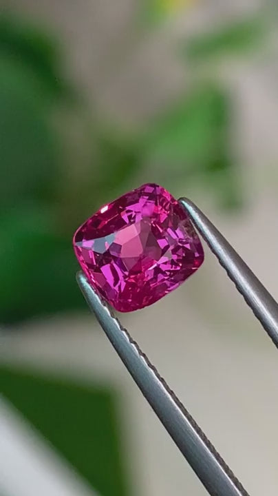 1.35 Carats Burmese Natural Neon Pink Spinel
