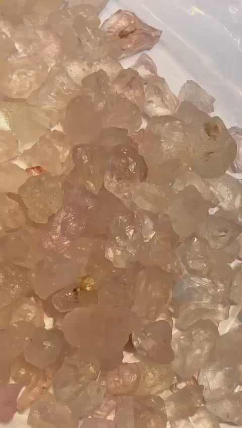 500 grams 100% Natural Morganite for Faceting