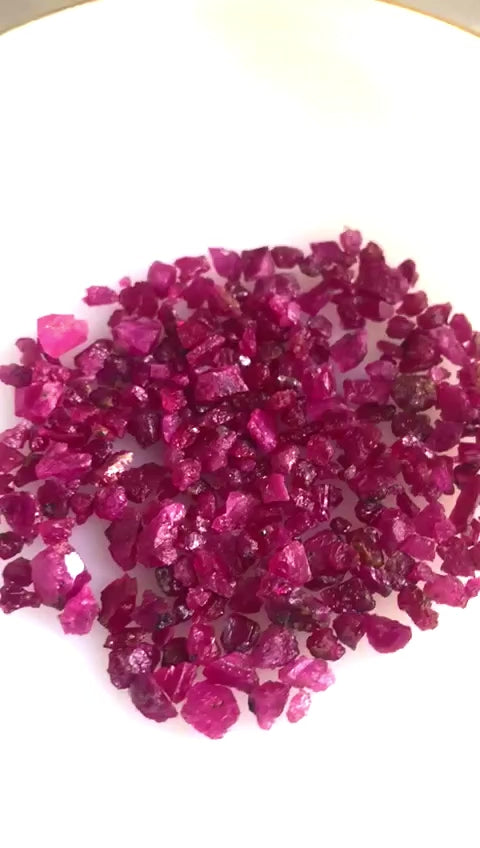 Natural Rough Kashmir Rubies for faceting 