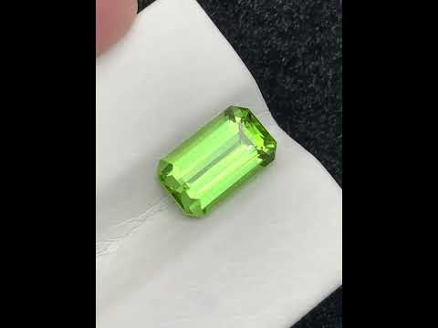 11x6mm Natural Peridot Emerald Cut Loose Gemstone