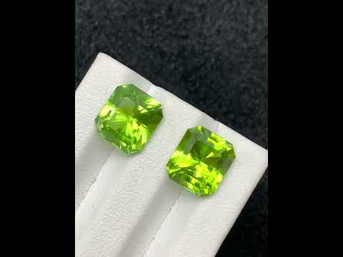 10 × 9 mm Loose Peridot Pair - Pakistani Peridots