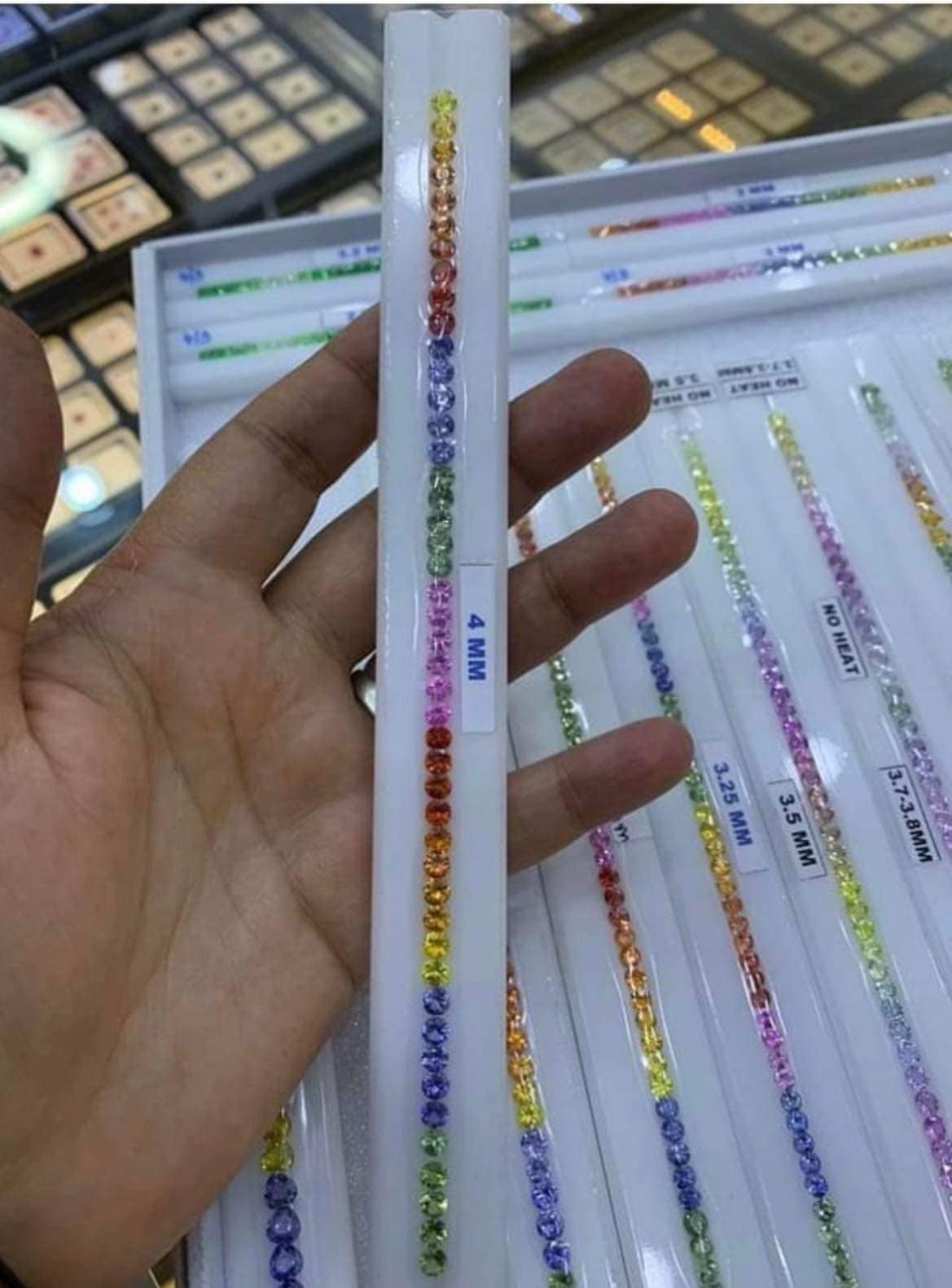 4 mm Round Rainbow Sapphires